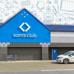 7 Best New Sam's Club Back-to-School Finds Under $20. Albuquerque, New Mexico, USA - February 16 2026: The exterior facade of a Sam's Club grocery store