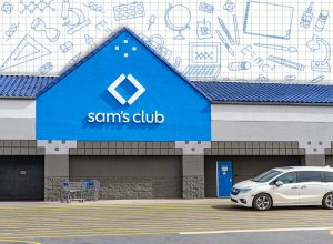 7 Best New Sam's Club Back-to-School Finds Under $20. Albuquerque, New Mexico, USA - February 16 2026: The exterior facade of a Sam's Club grocery store