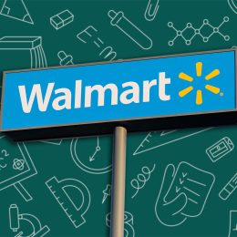 7 Best New Walmart Back-to-School Finds Under $10. Walmart sign with blue sky background. Salt Lake City, Utah, USA, June 20, 2023. Walmart Inc. is an American multinational retail corporation.