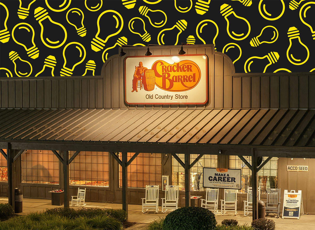 7 New Cracker Barrel Lamps and Lighting Finds That Look Twice the Price. Cracker Barrel Old Country Store At Night Aerial Shot Old Logo Kenosha Wisconsin USA August 26th 2025
