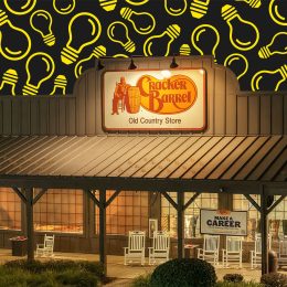 7 New Cracker Barrel Lamps and Lighting Finds That Look Twice the Price. Cracker Barrel Old Country Store At Night Aerial Shot Old Logo Kenosha Wisconsin USA August 26th 2025