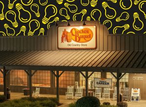 7 New Cracker Barrel Lamps and Lighting Finds That Look Twice the Price. Cracker Barrel Old Country Store At Night Aerial Shot Old Logo Kenosha Wisconsin USA August 26th 2025