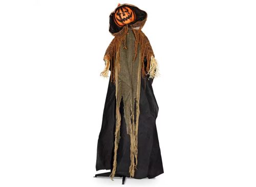 70 in. Haunted Hat Pumpkin Man Halloween Animatronic