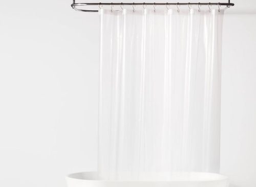 70"x71" Lightweight Color Shower Liner Clear - Room Essentials™
