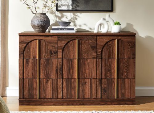 9 Drawer Dresser for Bedroom, 52"W Modern Chest of Drawers