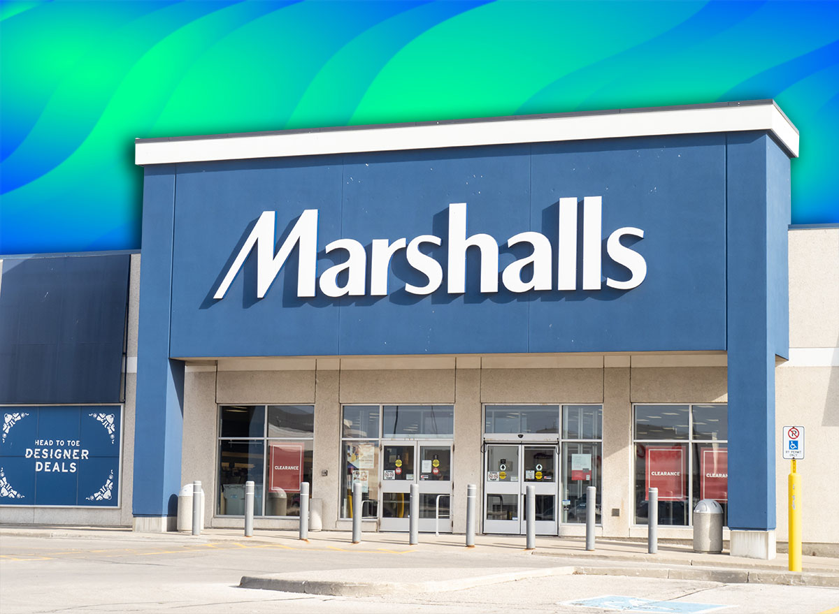 9 Marshalls Finds Under $25 That Look Pulled From a Design Catalog. Toronto Canada, May 12, 2020; storefront and signage of Canadian subsidiary business Marshalls fashion retail store on Warden Avenue in Toronto