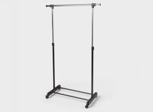 Adjustable Single Rod Garment Rack