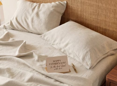 Bedsure Cotton Linen Blend Breathable Sheet Set
