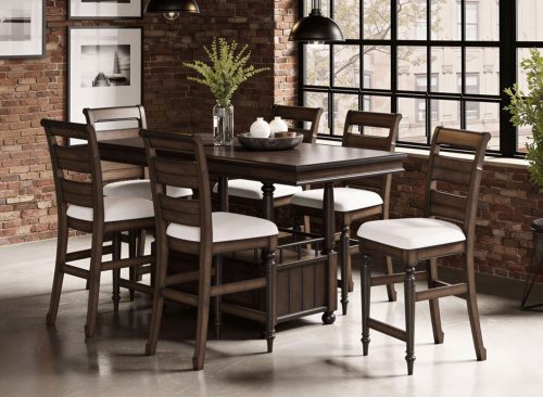 Bellamy Lane Counter Height Dining Table and 6 Chairs