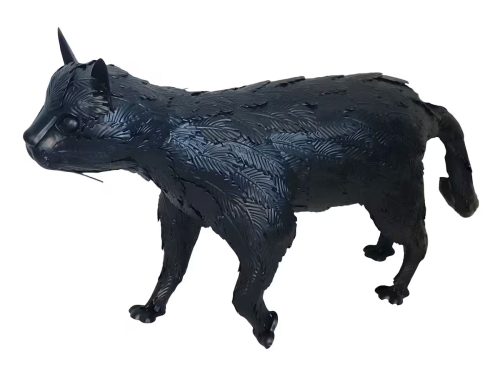 Black Metal Cat Tabletop Décor by Ashland