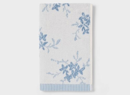 Botanical Floral Dorm Decorative Hand Towel Blue - Threshold™