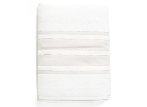 Brooks Brothers Made in Turkey Contrast Border Bath Towel