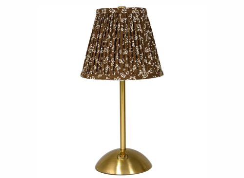 Brown Floral Rechargeable Table Lamp