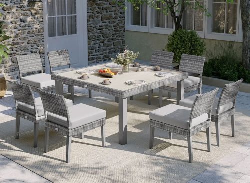 Burlington 9-piece Outdoor Patio Dining Set