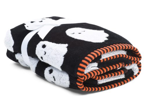 CARO HOME Set Of 2 Happy Ghost Jacquard Zero Twist Hand Towels