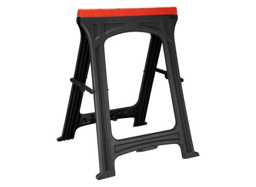 CENTRAL MACHINERY 31 in. PVC Folding Sawhorse, 350 lb. Capacity