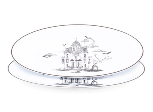 CYNTHIA ROWLEY Set Of 2 Haunted Toile Coupe Oval Platters