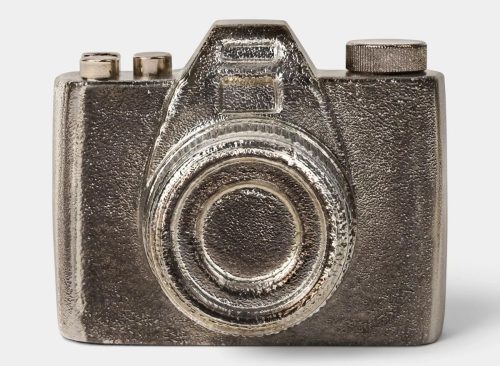 Cast Metal Silver Camera - Room Essentials