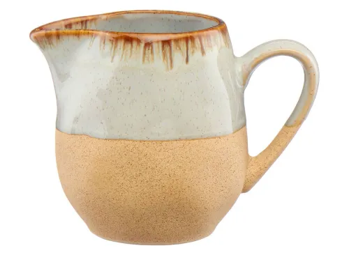 Ceramic Glazed Two-Tone Mini Pitcher