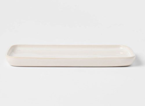 Ceramic Vanity Tray White - Threshold™