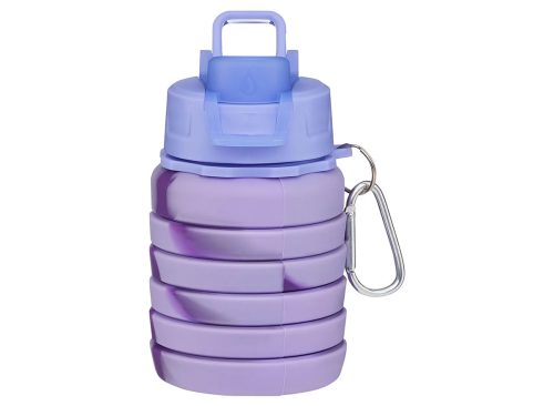 Collapsible Purple Travel Water Bottle