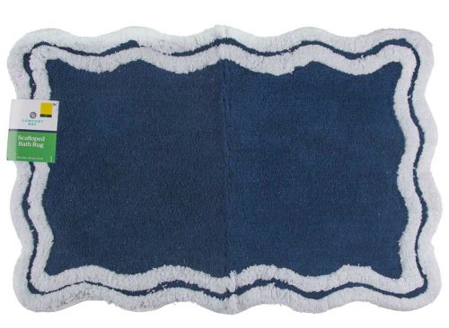 Comfort Bay Scalloped Bath Rug