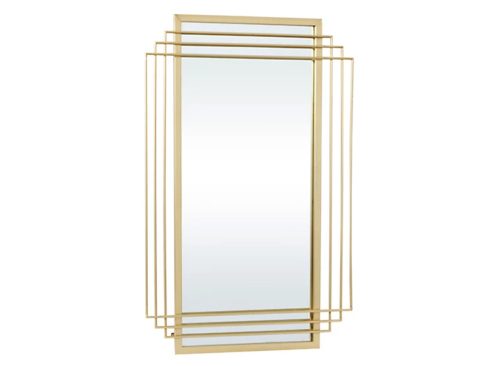 CosmoLiving by Cosmopolitan Gold Glam Metal Wall Mirror