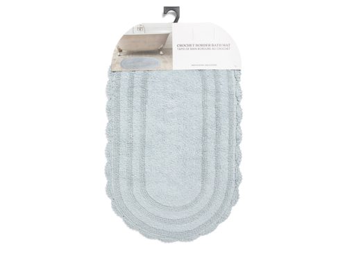 Cotton Oval Crochet Bath Mat