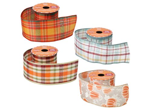 Crafter's Square Harvest Style Wire-Edge Ribbon