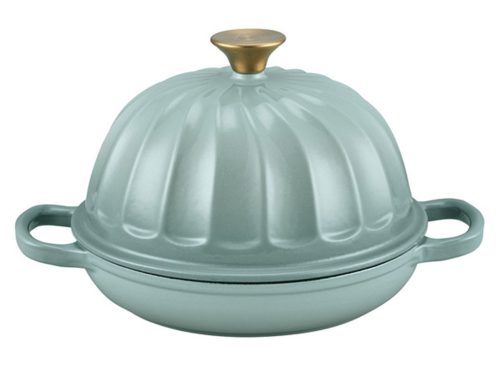 Crofton Cast Iron Textured 6qt Dutch or Bread Oven - Sea Salt Bread Oven