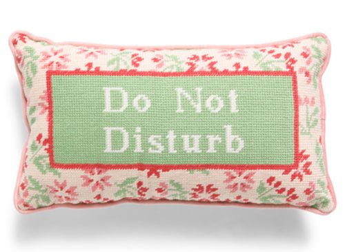 Do Not Disturb Needlepoint Pillow