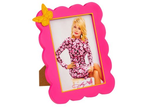 Dolly Parton Summer Pink Scalloped Edge Frame Decor