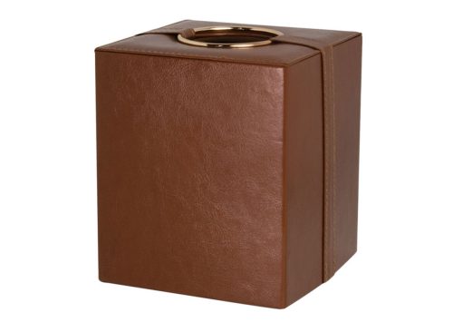 EASY HOME Brown Tissue Box Cover