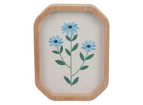Embroidered Floral Wall Art