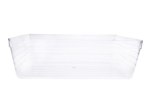 Essentials Clear Rectangular Drawer Organizers