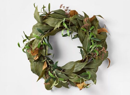 Fall Green Leaf Wreath - Threshold designed with Studio McGee