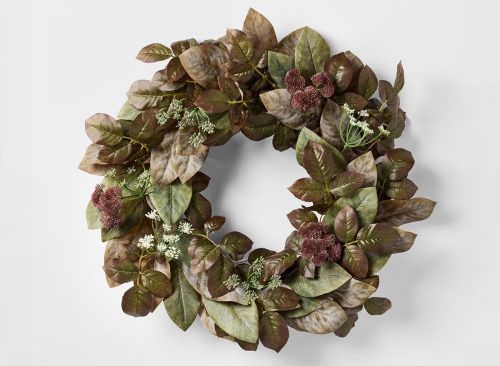 Fall Wreath Purple Green Threshold designed with Studio McGee