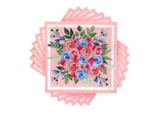 Floral Luncheon Napkins, 25-pc Pack.