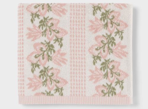 Floral Stripe Dorm Decorative Bath Towel Pink - Threshold™