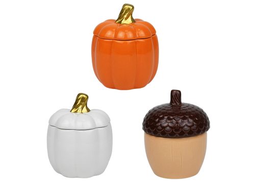 Glazed Pumpkin Trinket Jars