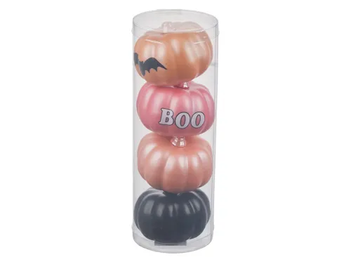Halloween Mini Decorative Pumpkins, 4 Assorted Set