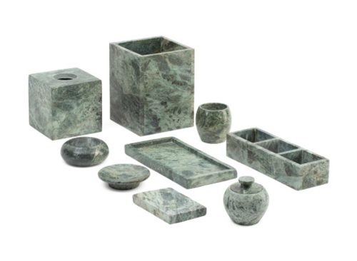 Handcrafted Marble Bath Accessories Collection