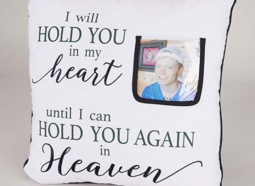 Heaven In Our Home Embroidered Pillow