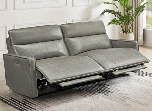 Henredon Keira Leather Power Reclining Sofa