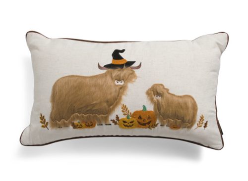 Highland Cow Halloween Pillows