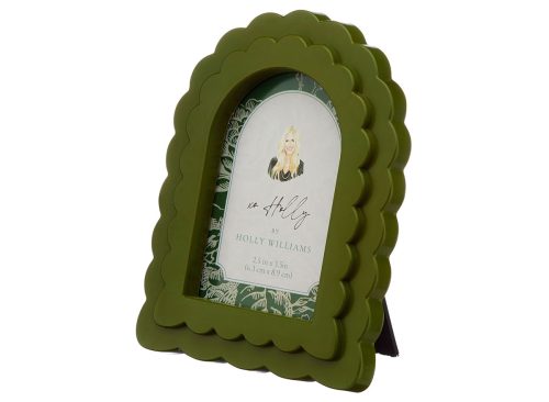 Holly Williams Fall Green Scalloped Mini Picture Frame