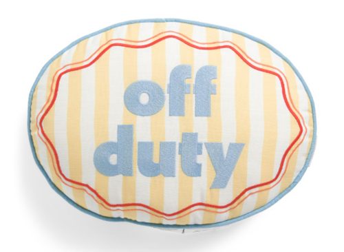 IMNYC ISAAC MIZRAHI 16x12 Off Duty Pillow