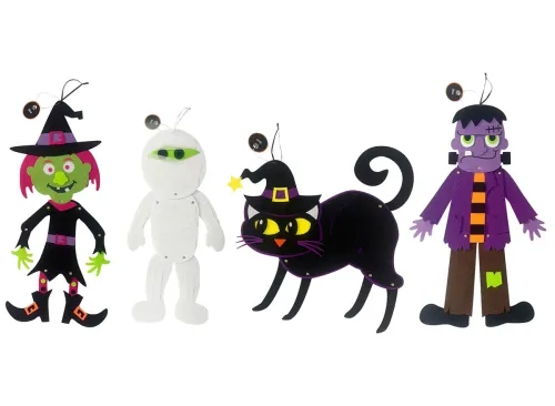 Jointed Felt Halloween Character Wall Decor