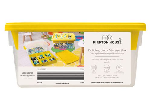 KIRKTON HOUSE Yellow Building Blocks Storage Box
