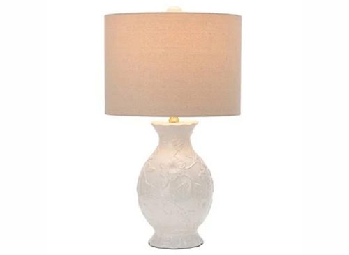 Kirkland's Home Embossed Floral Table Lamp